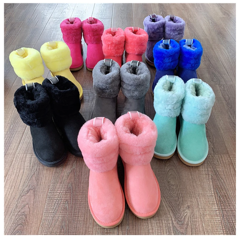 

Factory OEM&ODM zapatos mujer Plush shoes mouth boots winter uggging boots for women botas moto women winter boots