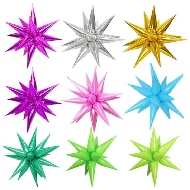 

Explosion Star Balloons Birthday Party Opening Ceremony Wedding Decoration Water Drop Cone Foil Balloons Party Supplies