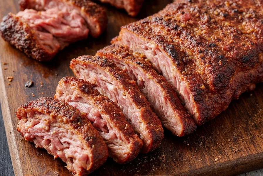 Homemade barbecue rib rub in a mixing bowl