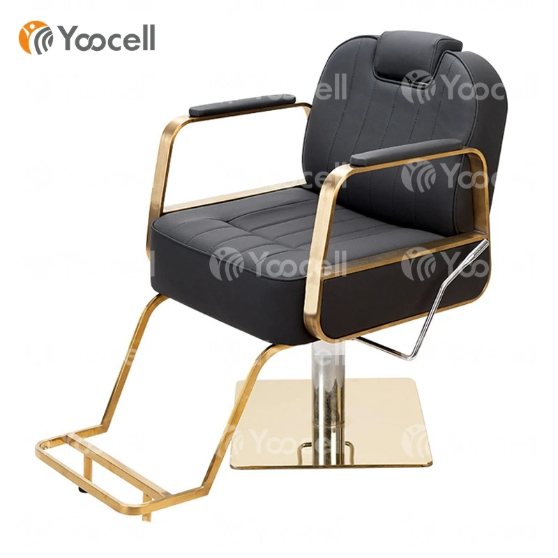 

Yoocell black barber chair belmont hydraulic pump belmont beauty salon hairdressing styling chair for Barbershop