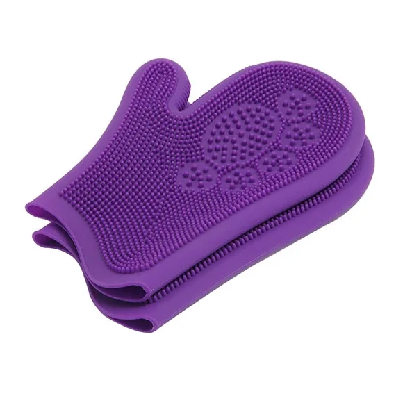 

Haoji New Design Cat Dog Grooming Glove Eco-Friendly Pet Hair Remover Glove Pet Glove Grooming