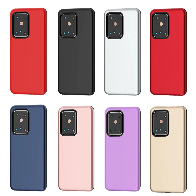 

Top sales phone cases for samsung A71 A51 A12 A01 A02S TPU PC 2 IN 1colorful Fuel injection phone back cover