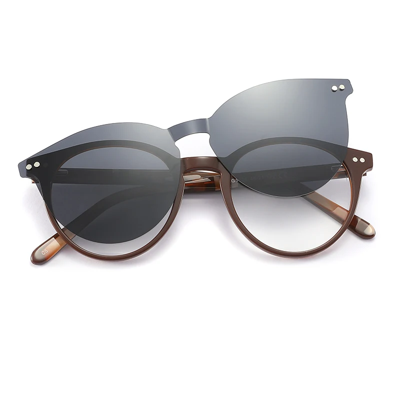 

2022 Stylish New Practical Acetate Eyeglasses Frame Magnetic Clip On Eyewear Sunglasses Holder For Men For Women