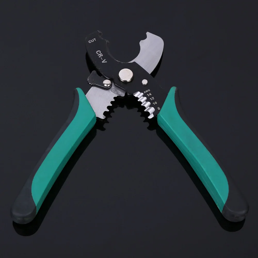 Self-adjusting Cable Cutter Crimper 8Inch Metric Automatic Wire Stripping Tool Cutting /Crimping Pliers