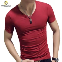 

OEM/ODM Factory Direct Sale V Neck Bulk Blank Wholesale Cheap Quality Plain T-shirts