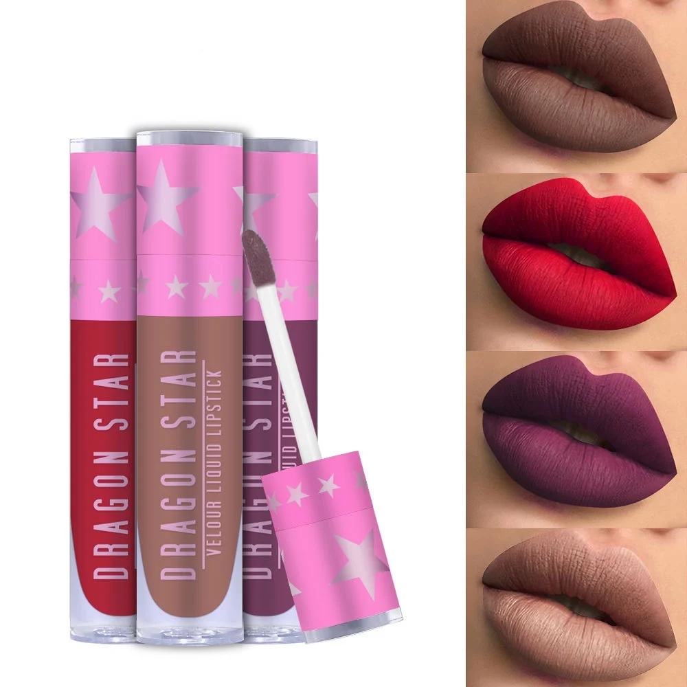 

makeup set for women velvet purple black white matte lipstick waterproof star lip gloss bullet lipstick private label, 13 colors