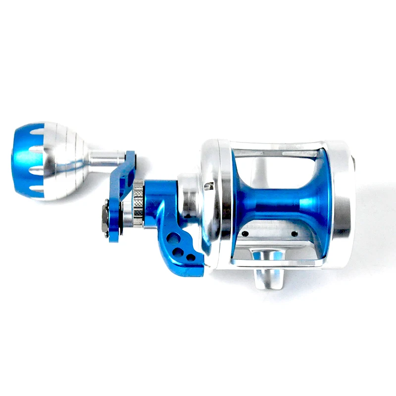 

Drag Power slow jigging reel for left and right handle High Quality fishin jigging saltwater reel 9+2BB Gear Ratio 6.3:1, Silver blue red