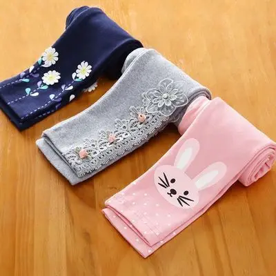 

Girls' Leggings 2022 Spring Autumn Pants Wearing Outside Kids's trousers