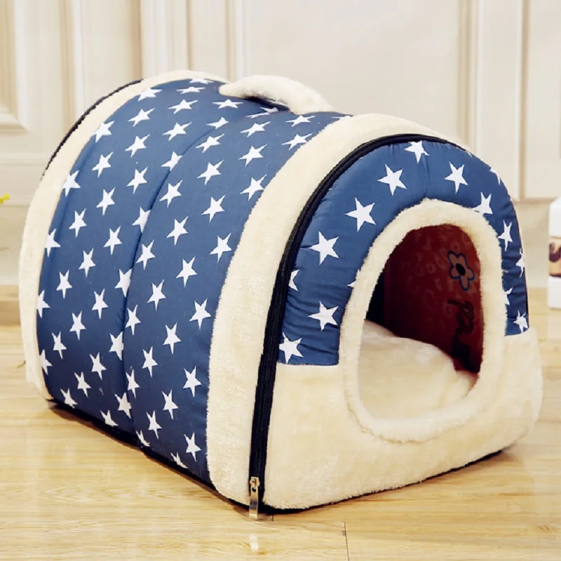 

Cute Pet Waterloo Dog House Nest With Mat Foldable Pet Dog Bed House For Small Medium Dogs Travel Pet Bed