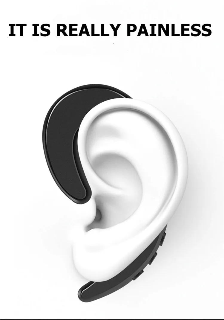 Y12 Ear Hook Bone Conduction cheap Bass Noise Reduction Stereo Airbuds Headset Headphone Wireless Blue tooth Earphone for iPhone