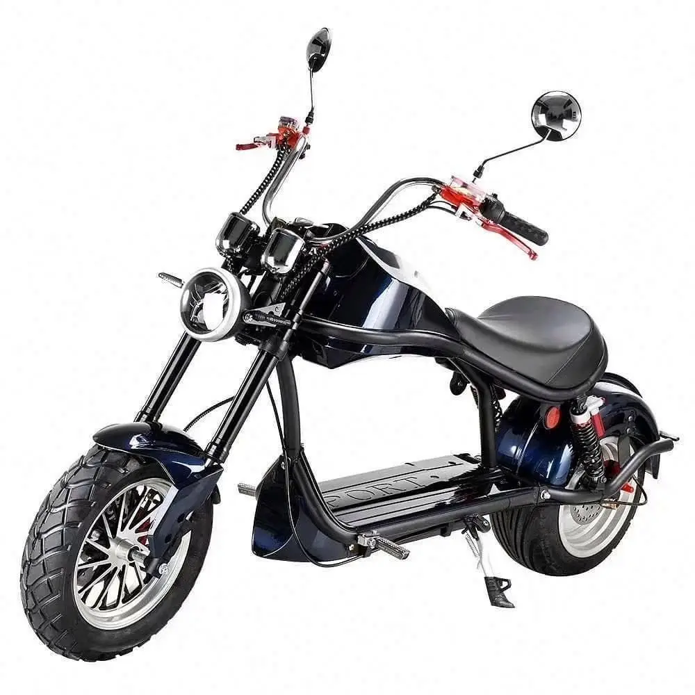 New Promotional Various Citycoco 1500W-2000W Fat Tire Electric Scooter With EEC and COC Certificate, Black