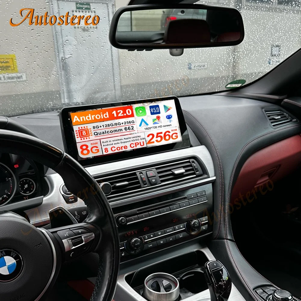 

Qualcomm 662 Android 12 For BMW 6 Series F06 F12 For BMW 6GT 2009-2017 Car Multimedia Player GPS Navigation Auto Radio Headunit