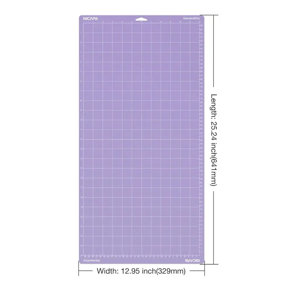 
Nicapa Purple Stronggrip Cutting Mat for Cricut Explore Air/Air 2/Maker (12