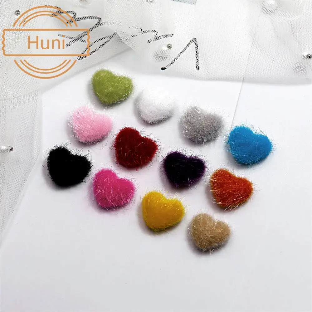 

5Pcs/Bag Detachable Nail Pom Set Kawaii Fluffy Ball With Magnetic Base Jewelry Furry Plush Heart Poms Decor Supplies, Picture