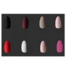 24pcs Matte Pure Stiletto Fake Nails Almond Pointed Solid Oval Frosted False Nail Full Cover Faux Ongles NA0142