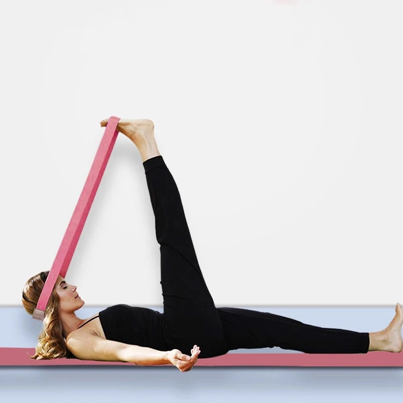 可调式女士弹性弹力带普拉提健身房修剪器织物瑜伽阻力带