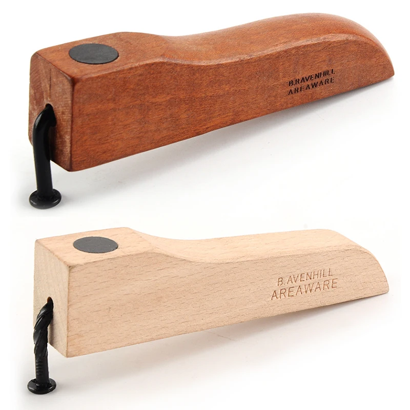 

Custom magnetic bent iron nail wooden handle bottle opener with your own logo