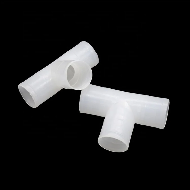 

100 PCs 3 Way Tube Connector Chicken Drinking Tee Pipe Inner Diameter 20mm White Tee Connector