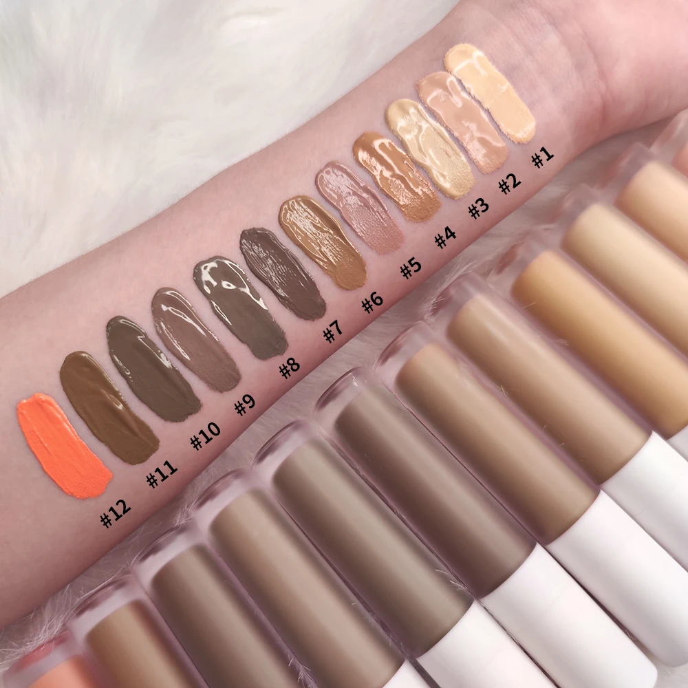 

Wholesale makeup full coverage private label pro square tube liquid vegan concealer