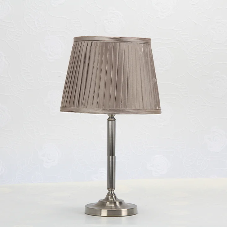 

E14 LED metal table night lamp light, Silver