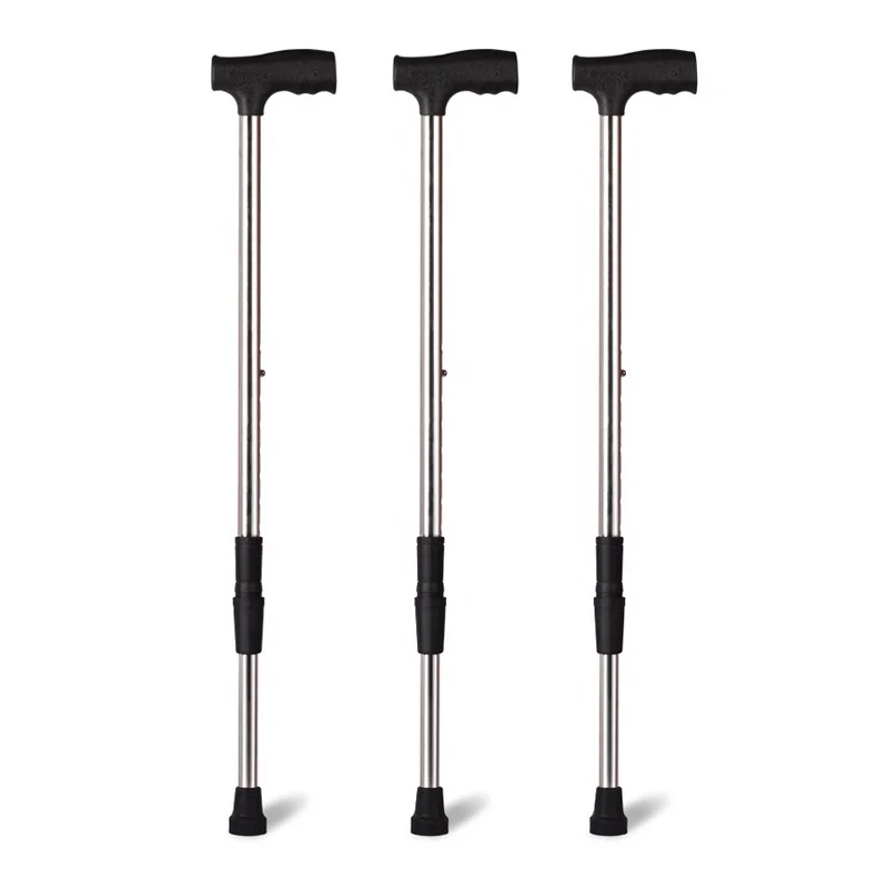 

Cheapest stainless steel walking stick Eight gear telescopic adjustable walking cane for the elderly