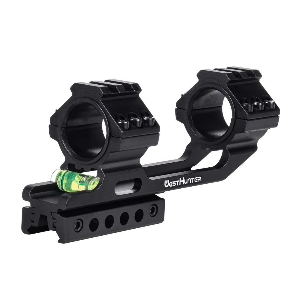 

1 Inch 30mm Tactical Scope Mount Optical Sights Rings Cantilever Riflescope Mounts Fit For 11mm Dovetail 20mm Picatinny Rails, Black