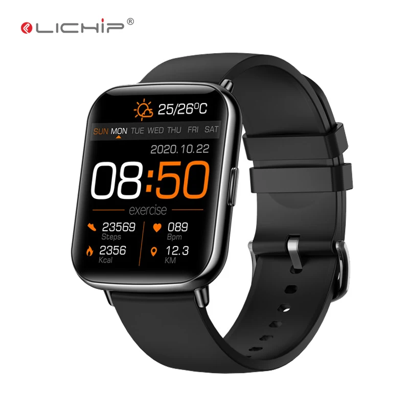 

LICHIP L153 men smart watch pro fitness_watch smartwatch L12 manufacturers new arrivals electronics for men, Pink,black,purple,blue,green