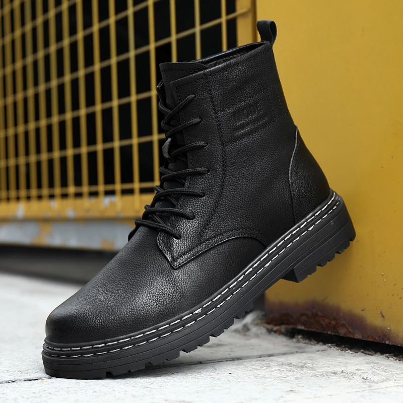 

Manufacturers supply high quality winter ankle leather shoes casual boots for men, Optional