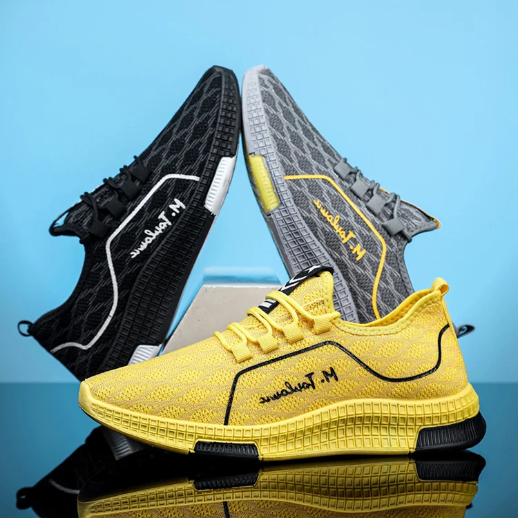 

Classic flat-bottom breathable running shoes comfortable mesh men's all-season sports shoes casual walking shoes