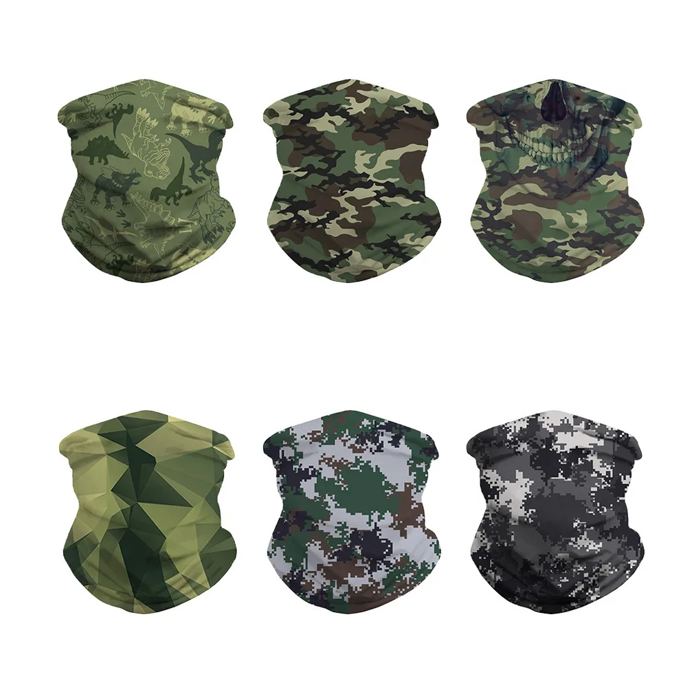 

Outdoor Riding Mask 3d Camouflage Digital Printing Multi Purpose Cycling Magic Mask Scarf, Picture shows