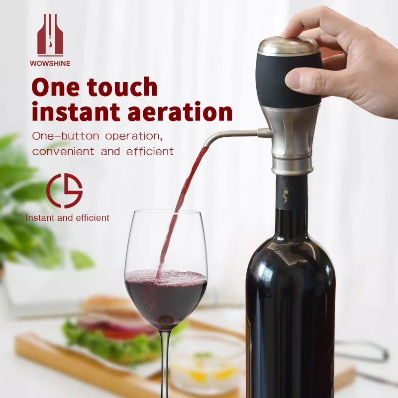 
Wowshine Electric Wine Aerator One Touch Aeration 