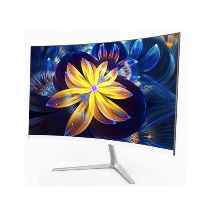 

Curved monitor 24 inch FHD 1920*1080 frameless LCD LED IPS screen pc monitor VGA for office use
