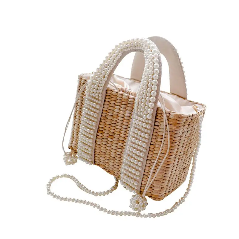 

Factory Summer Beach Bag Women Straw Handbag Top Handle Handbag