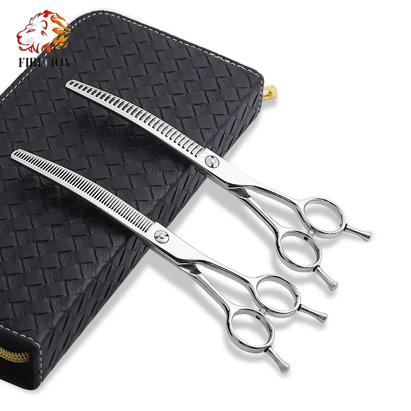 

Professional Pet Grooming Scissor For Dog Thinning, Silver