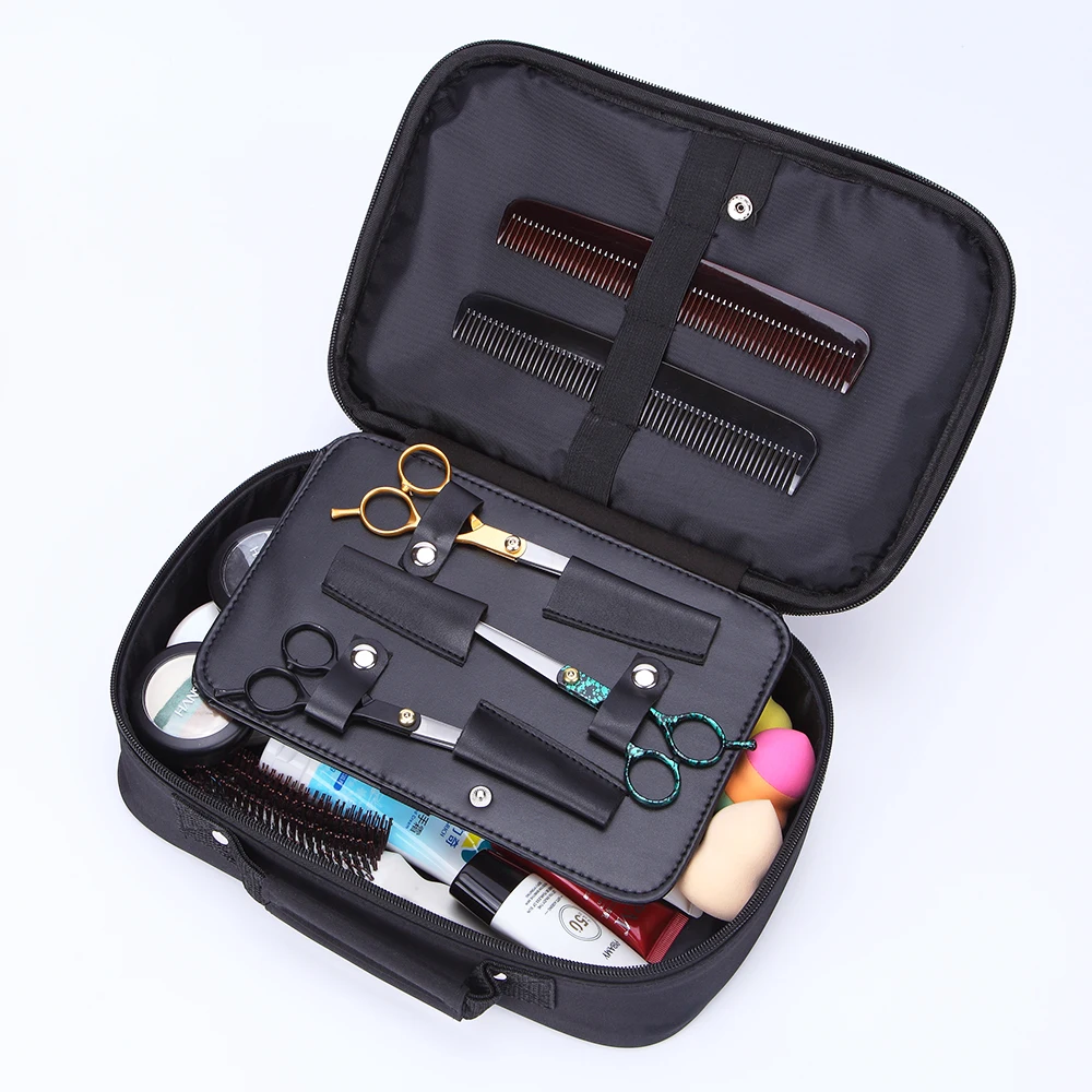 

Multi functional portable large capacity beauty and make-up and hair care tool water proof folding storage bag