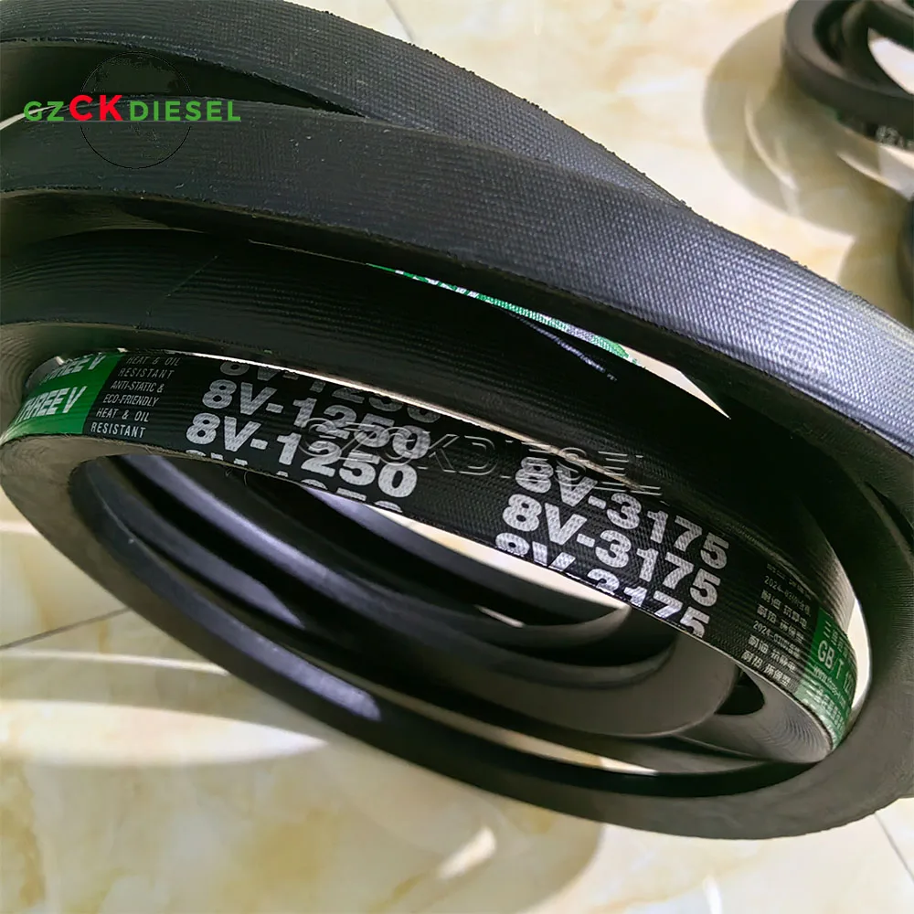 Three-dimensional Anti-static V-belt 8V Type 8V3000-4400LA 8V3175/8V3200/8V3251/8V3340/8V3353/8V3380 EXCAVATOR PART
