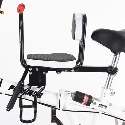 

New Arrival Kids Bike Seat Kids Saddle Children Safety Front Saddle For Bike Electric Bike, Black