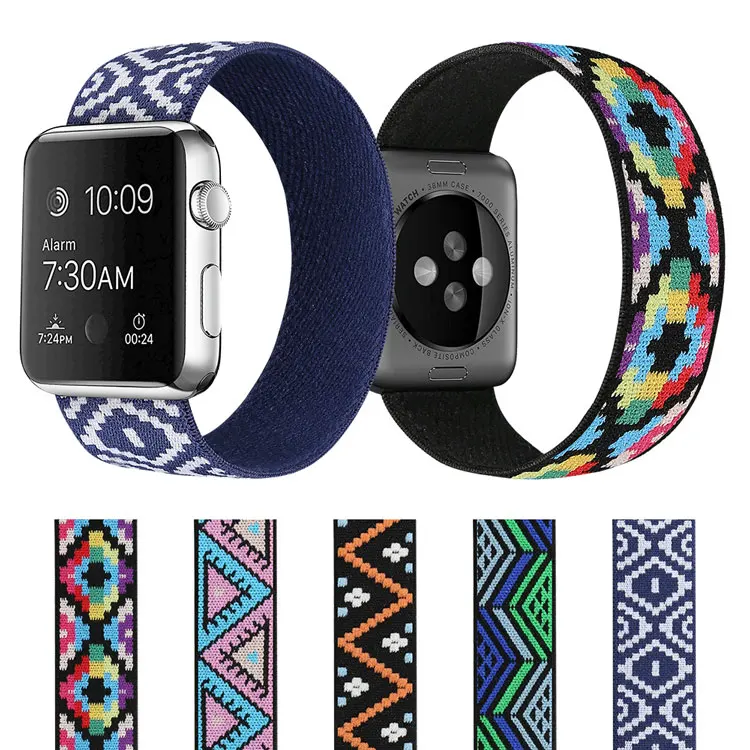 

Coolyep New Arrival 42MM 44MM 40MM 38MM Elastic Watch Band for Apple Watch Series 5 6 SE, Optional