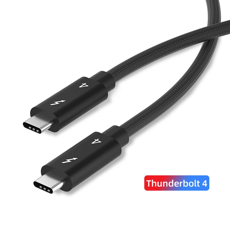 

USB4 Cable 100W Fast Charging Cable 40Gbps USB C to USB C PD Data Cable Video Output Compatible with usb3, Black