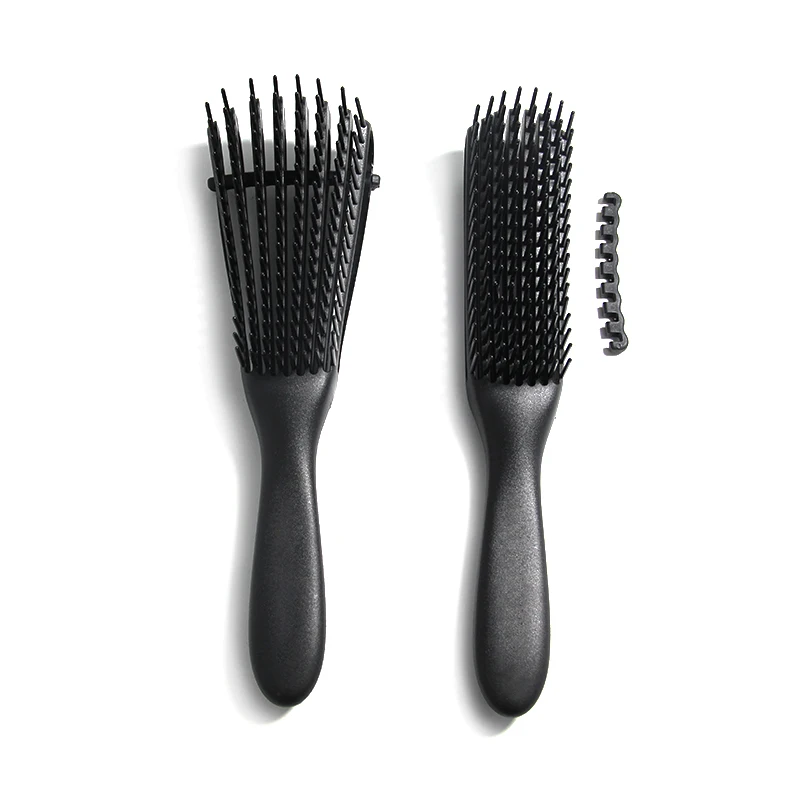 

Wholesale custom logo products eight rows detangling massage detangle hair brush for curly hair brush, Customized color