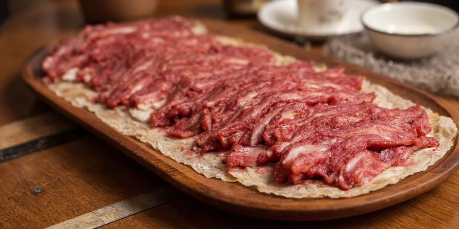 Resting beef short ribs on cutting board