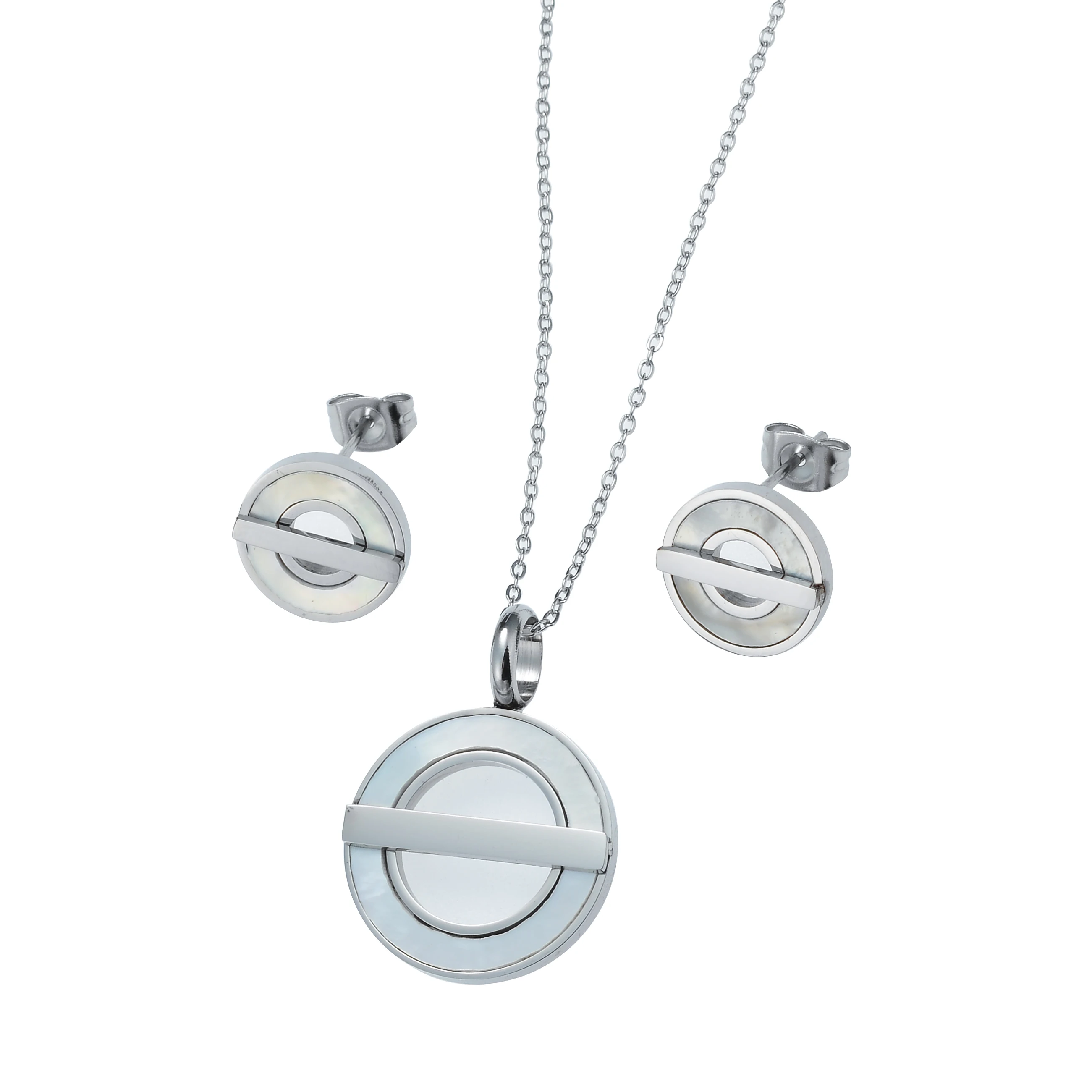 

New Fashion Elegant Women Jewelry Sets 18k Gold Plated Wedding Jewellery Set Bridal, Steel/gold/rose gold