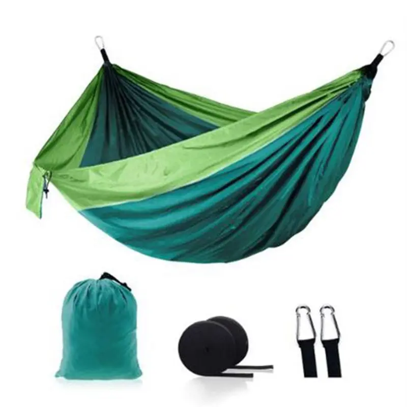 

Wholesale Folding Single Person Double Outdoor Portable Camping Hammock, Multiple colors