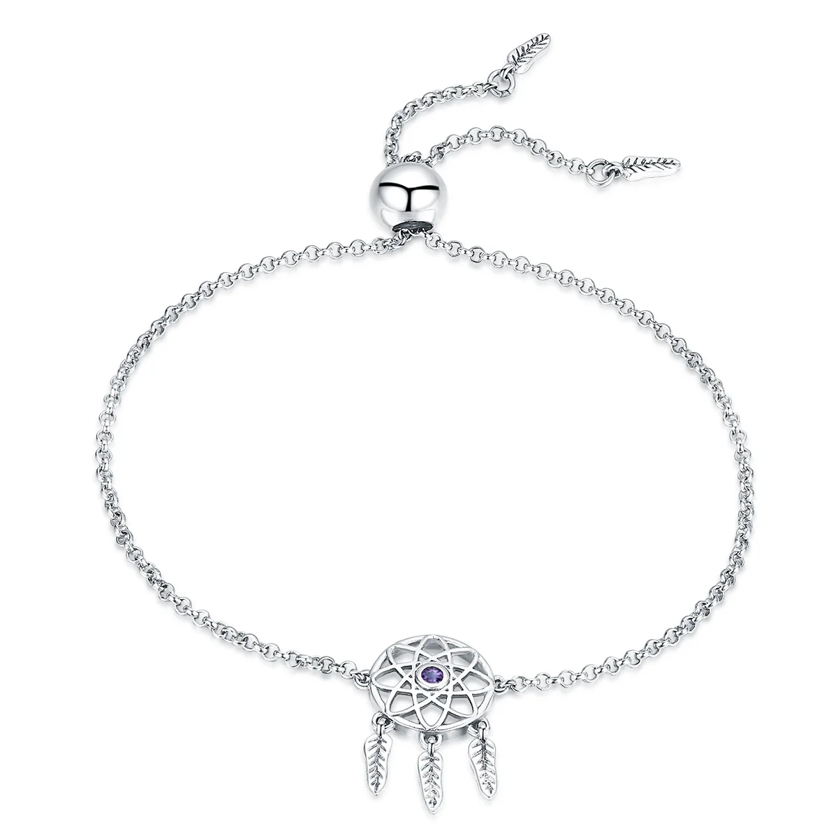 

SCB111 Top selling classic dream catcher charm 925 silver bracelet