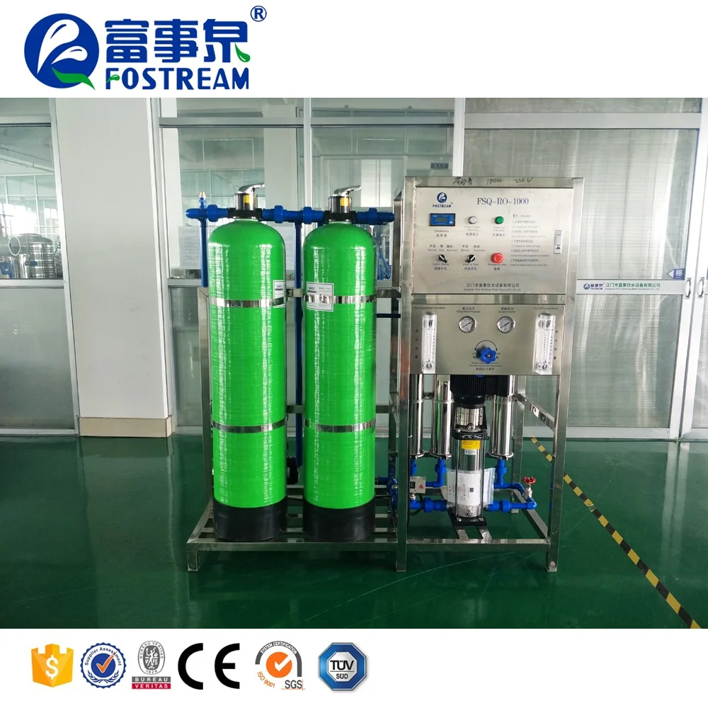 
Fostream 500LPH 1000L 2000 LPH 3000L 5000lh 6000 liter 10000 L Per Hour UV Ozone RO Plant Reverse Osmosis Water Treatment System 