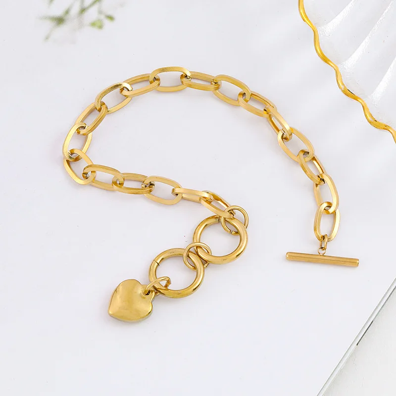 

Manufacturer custom bracelet high quality fashion Popular jewellery women chain pearl bracelet jewelry gold plated wholesale