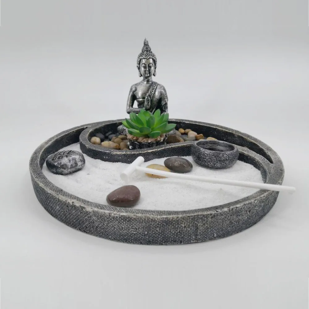 High Quality Peaceful Miniature Zen Garden Indoor Tabletop Ornament Buddha Zen Garden Statues Buy Zen Garden Indoor Miniature Zen Garden Buddha Zen Garden Statues Product On Alibaba Com