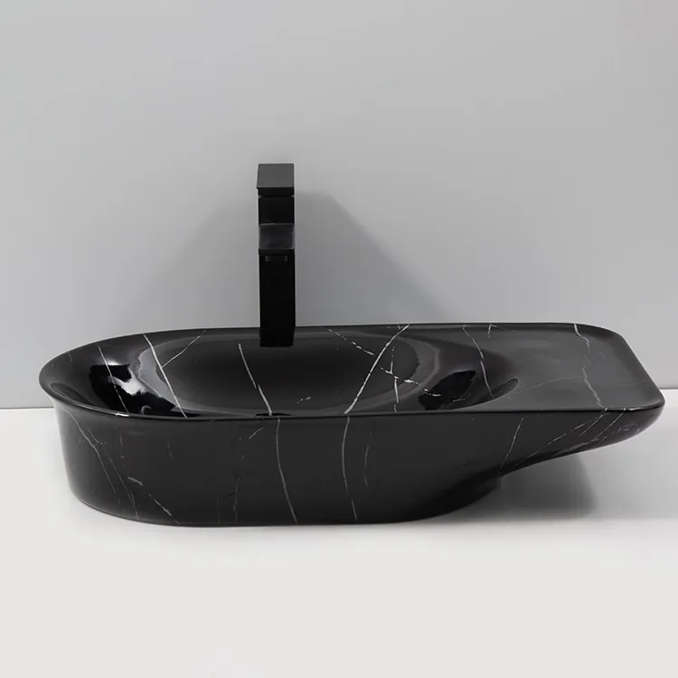 black-marble-sink-bathroom-9759B-P-538-front-elevation-asymmetrical-silhouette-white-veining black-marble-sink-bathroom-9759B-P-538-front-elevation-asymmetrical-silhouette-white-veining