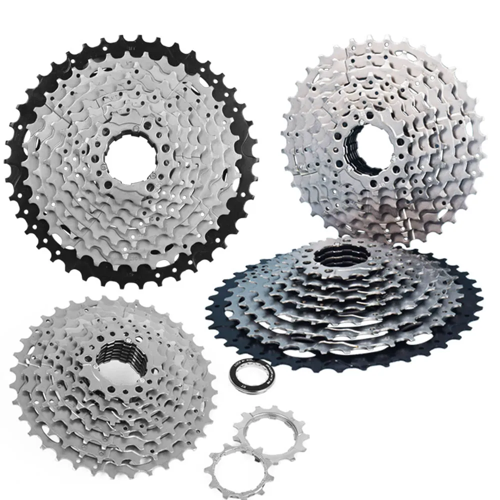 

FMFXTR 8 9 10 11 12 Speed Mountain Road Bike sprocket 11-28T-32T-36T-42T-50T MTB BMX Cassette Bicycle Freewheel, Silver