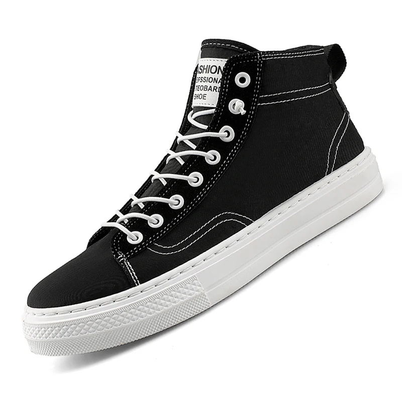 

Leader Show Men's Fashion Casual Shoes High Top Sneaker 2019 Spring New Men Shoes High Quality Non-slip Walking Shoe Zapatillas